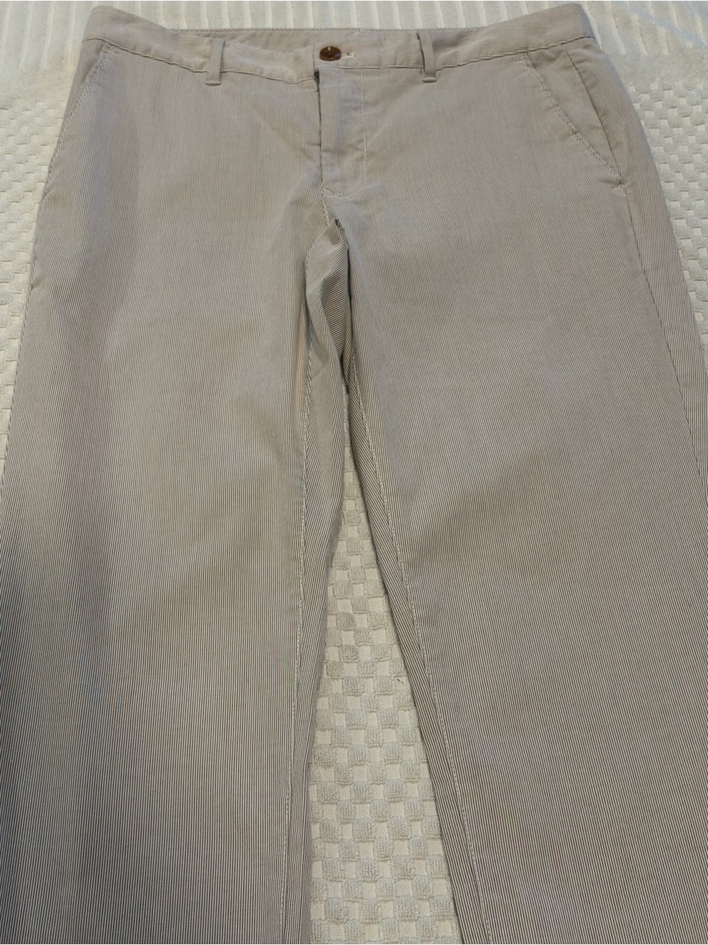 Bonobos Men's Textured Pants in Light Brown, Size 32x28.